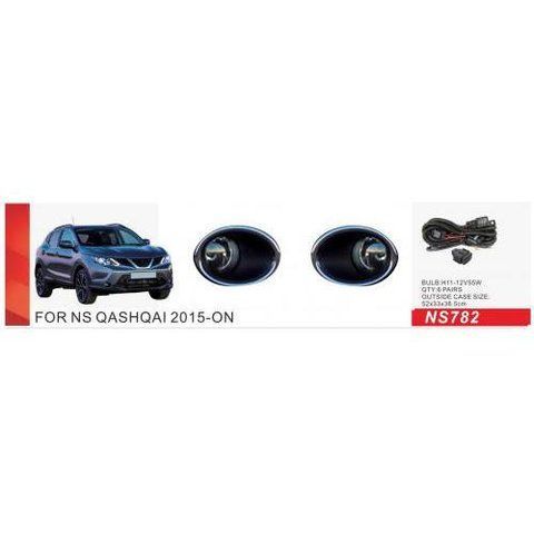 Фари дод. модель Nissan Qashqai 2013-17/NS-782/H11-12V55W/ел.проводка (NS-782) NS-782 фото товару