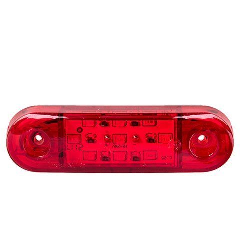 Повторитель габарита (палец широкий) 9 LED 12/24V красный 25*88*14мм (TH-92-red) TH-92-red фото товара