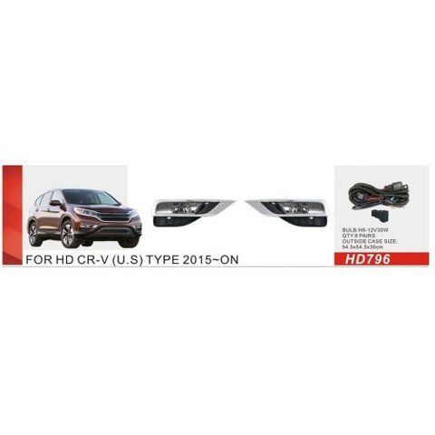 Фари дод. модель Honda CR-V/2017-/HD-796/H8-12V35W/ел.проводка (HD-796) HD-796 фото товару