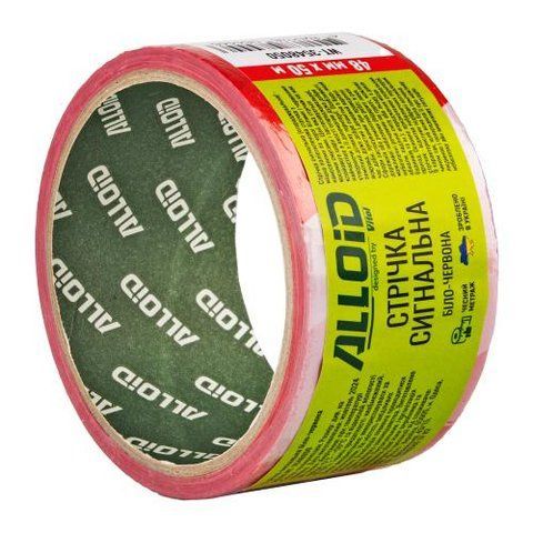 Стрічка сигнальна 48мм х 50м, 35мкм Alloid (WT-3548050) WT-3548050 фото товару