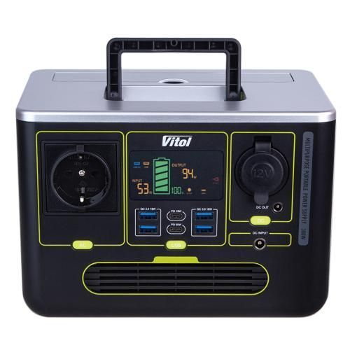 Портативный источник питания Vitol S633, 220В/300Вт/Li-ion 444Вт/ч, чистый синус (S633) S633 фото товара