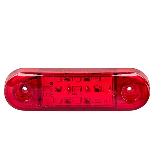 Повторитель габарита (палец широкий) 9 LED 12/24V красный 25*88*14мм (TH-92-red) TH-92-red фото