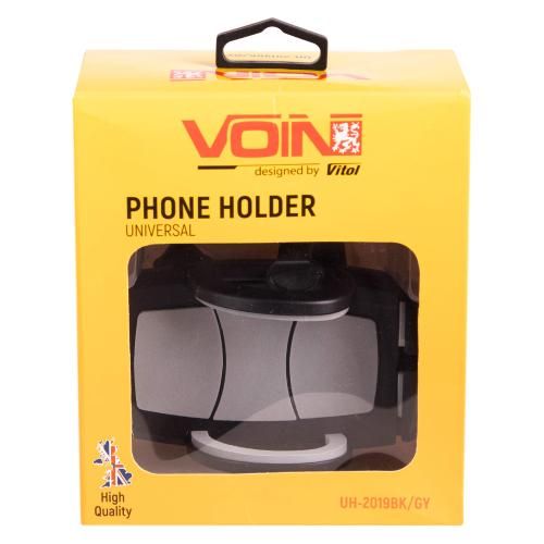 Тримач мобільного телефону VOIN UH-2019BK/GY (47-95мм) на гнучкій ніжці (UH-2019BK/GY) UH-2019BK/GY фото