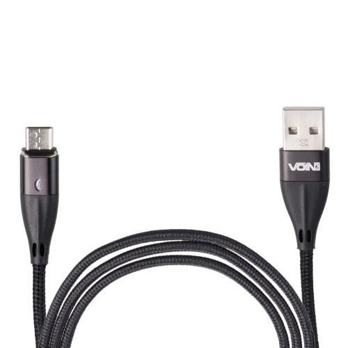 Кабель магнитный VOIN USB - Type C 3А, 1m, black (быстрая зарядка/передача данных) (VP-6101C BK) VP-6101C BK фото товара