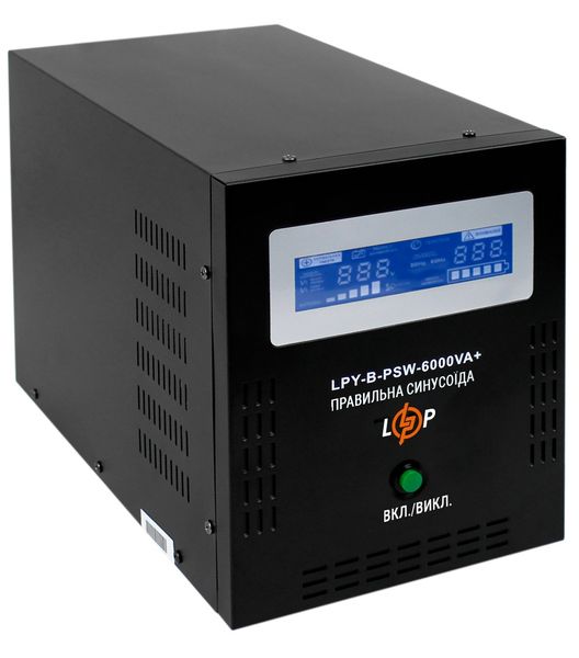 Джерело безперебійного живлення LogicPower LPY-B-PSW-6000VA+(4200Вт)10A/20A, з правильною синусоїдою 48V LP6615 фото