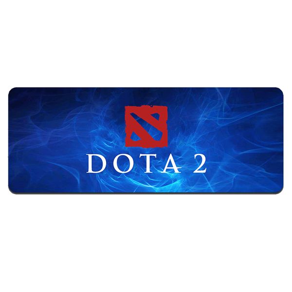 Килимок 300*700 тканинний DOTA2, товщина 2 мм, колір Blue-Red, OEM DOTA2-BlR фото