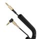 Аудіо-кабель SkyDolphin SR08 Spring Wire 3.5 мм - 3.5 мм (M/M), 1 м, Black (AUX-000062) AUX-000062 фото 1