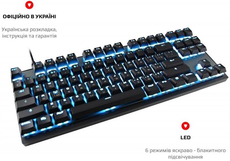 Клавіатура бездротова Motospeed GK82 Outemu Red Black (mtgk82bmr) mtgk82bmr фото