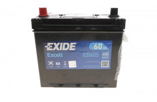 Акумулятор 60Ah-12v Exide EXCELL (230х172х220), L, EN480 Азія EB605 фото