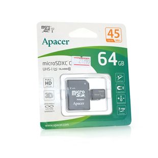 Карта пам'яті Apacer microSDHC Class 10 UHS-I, 64GB microSDHC-Ap/64 фото