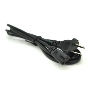 Кабель живлення 1.2m, 0.5mm, PC-184/2 A-C13 2 pin (американський роз'єм), Black, OEM Q25 PC-184/2 A-C13СAA15 фото