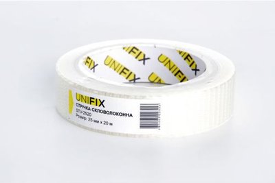 Стрічка клейка скловолоконна 25мм*20м UNIFIX STV-2520 фото