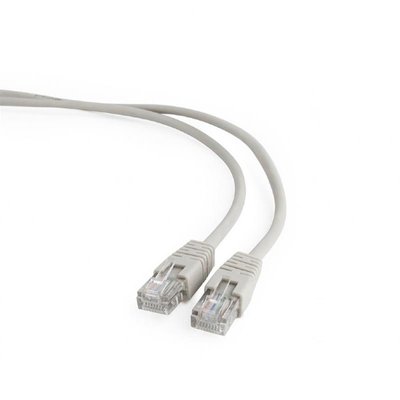 Патч-корд UTP Cablexpert (PP12-1M) літий, 50u штекер із засувкою, 1 м, сірий PP12-1M фото