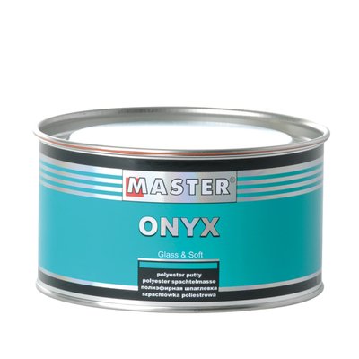 Шпаклівка поліефірна для кузова Onyx бірюзовий банка 0,5 л/ 0,54 кг з затверджувачем 140217 фото