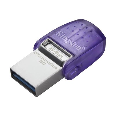 Флеш-накопичувач USB3.2 64GB Type-C Kingston DataTraveler microDuo 3C (DTDUO3CG3/64GB) DTDUO3CG3/64GB фото