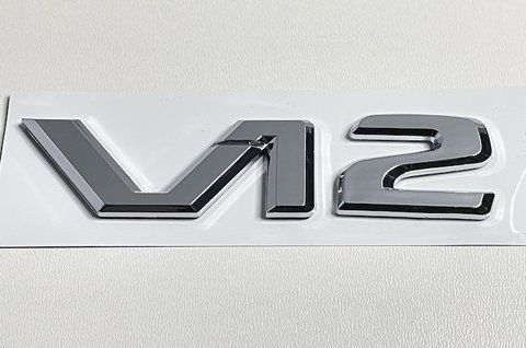 Емблема напис V12 на Mercedes (A1408173615) meb001 фото товару