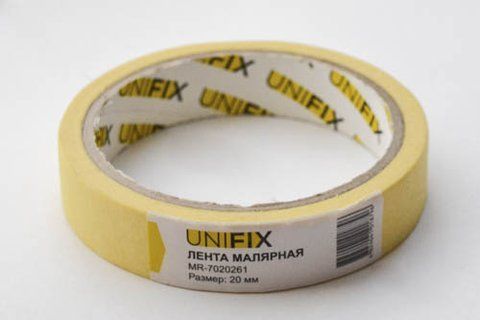 Стрічка клейка малярна 20мм*20м MR-7020261 UNIFIX MR-7020261 фото товару
