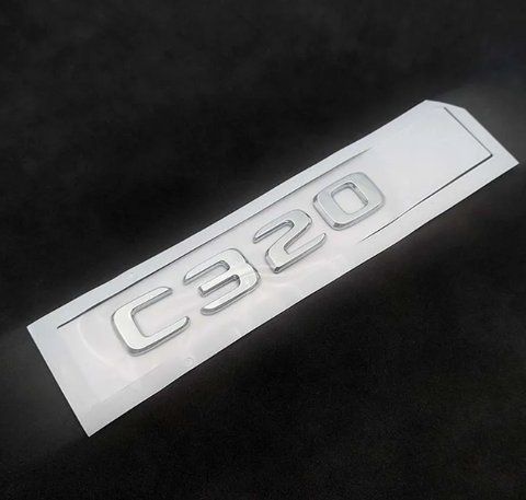 Емблема напис C320 кришки багажника Mercedes-Benz (Мерседес) meb043 фото товару