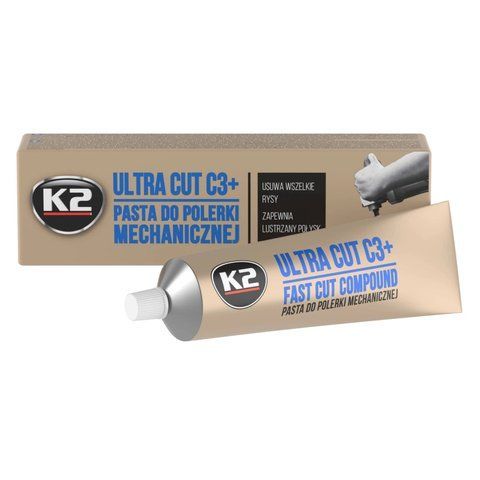 Паста для механічного полірування кузова К2 Ultra Cut C3+ 100 г (L001) L001 фото товара