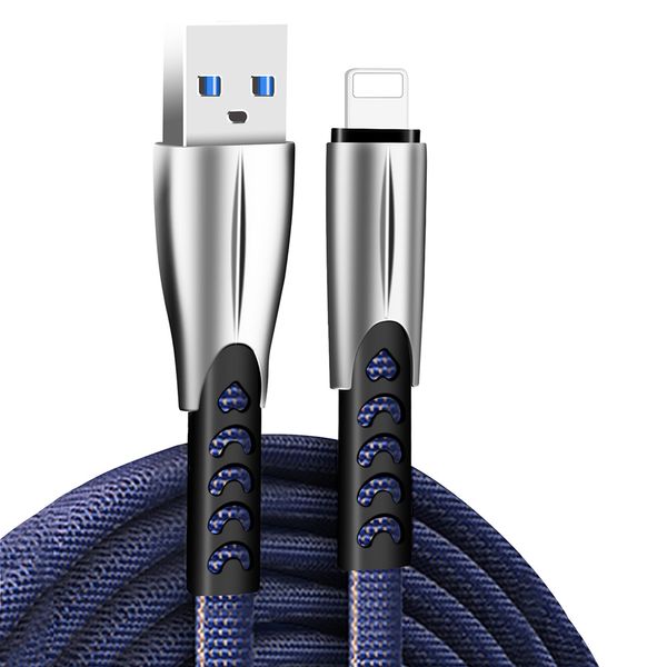 Кабель ColorWay USB - Lightning (M/M), 2.4 А, 1 м, Blue (CW-CBUL010-BL) CW-CBUL010-BL фото