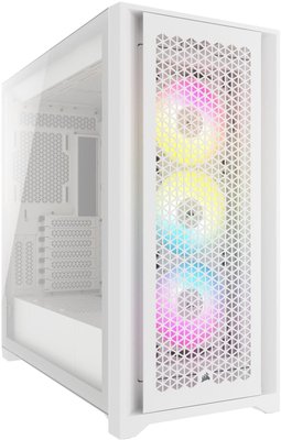 Корпус Corsair iCUE 5000D RGB AirFlow Tempered Glass White (CC-9011243-WW) без БЖ CC-9011243-WW фото