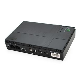 ДБЖ UPS-18W DC1018P для роутерів/комутаторів/PON/POE-430, 5//9/12V, 1A, 10400MAh(4*2600MAh), Black, BOX DC1018P фото