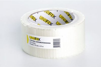Стрічка клейка скловолоконна 50мм*20м UNIFIX STV-5020 фото