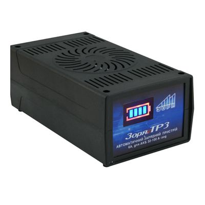 Трансформаторное зарядное устройство ТР-3 для аккумулятора 12V, емкость АКБ 32-90А/год, ток заряда 6A ТР-3 фото
