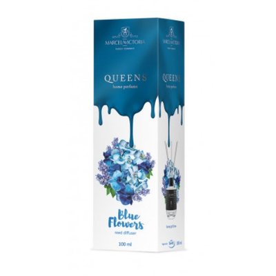 Ароматизатор жидкий для дома/офиса Tasotti "Car&Home" QUEENS White 100ml Blue Flowers (100253) 100253 фото