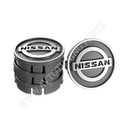 Заглушка колісного диска Nissan 60x55 сірий ABS пластик (4шт.) (50017) 50017 фото