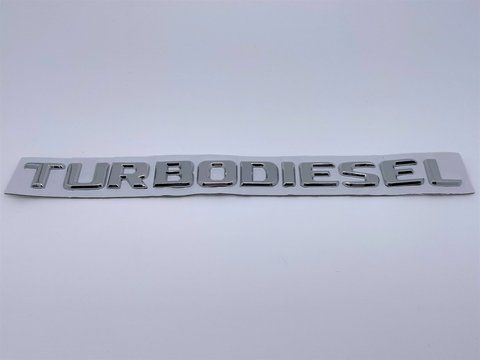Емблема напис TURBODIESEL кришки багажника Mercedes-Benz (Мерседес) meb044 фото товару