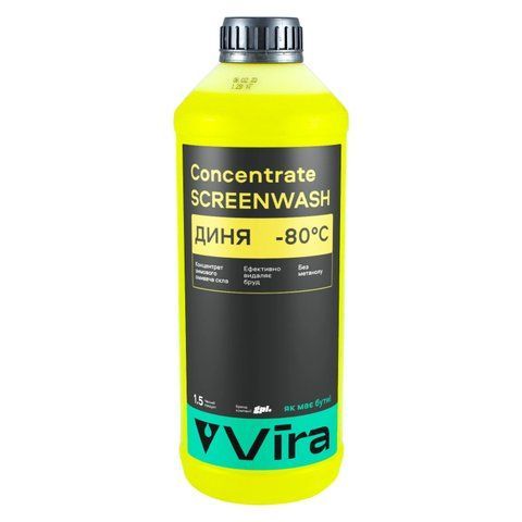 Омивач скла зимовий VIRA -80 &deg;С "Диня" концентрат 1,5 л (VI0502) VI0502 фото товару