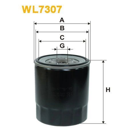 Фільтр оливи Bedford Brava, Midi/Euro-Midi; Isuzu NKR/NPR/NPS; Mitsubishi Canter; Benf Wix Filters (WL7307) WL7307 фото товару