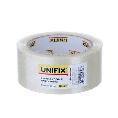 Стрічка клейка пакувальна SK50-5400266 200 45 мм 50мкм UNIFIX SK50-5400266 фото товару