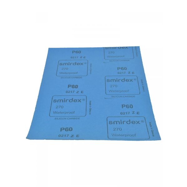 Папір наждачний для механічної обробки поверхонь Smirdex (P60) 280 мм х 230 мм водостійкий 145130 фото