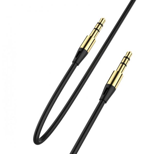 Аудіо-кабель SkyDolphin SR07 3.5 мм - 3.5 мм (M/M), 1 м, Black (AUX-000052) AUX-000052 фото