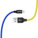 Кабель ColorWay USB - Lightning (M/M), 2.4 А, 1 м, Blue/Yellow (CW-CBUL052-BLY) CW-CBUL052-BLY фото 4