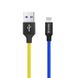 Кабель ColorWay USB - Lightning (M/M), 2.4 А, 1 м, Blue/Yellow (CW-CBUL052-BLY) CW-CBUL052-BLY фото 1