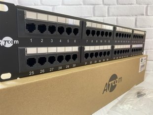 Патч-панель ATcom P5148 19" 48хRJ-45 UTP 2U cat.5е P5148 фото