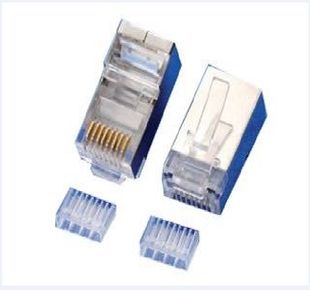 Конектор Merlion RJ-45 8P8C FTP Cat-6 (50 шт/уп.) екранований, подвійний (позолочені) RJ45ML-2-50-CAT6-FTP фото