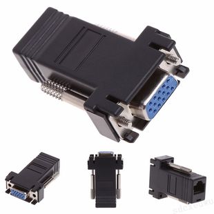 Пасивний подовжувач VGA, RJ-45 to VGA YT-PEC(B) RJ-45/ VGA(F) фото