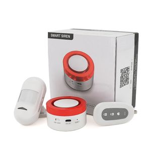 Автономна WiFi сигналізація YOSO Smart Alarm W00 ( Сирена + датчик руху + датчик дверей + Пульт дистанційного керування ) Tuya SmartAlarmW00 фото