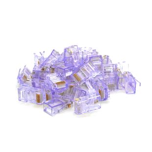 Конектор Noname RJ-45 8P8C UTP Cat-5 (100 шт / уп.) Q100 Violet RJ45ML-V фото