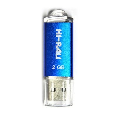 Флеш-накопичувач USB 2GB Hi-Rali Rocket Series Blue (HI-2GBRKTBL) HI-2GBRKTBL фото