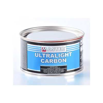 Шпаклівка поліефірна для кузова Ultralight Carbon сіра банка 1 л/1 кг з карбоновим волокном, з затв. 140180 фото