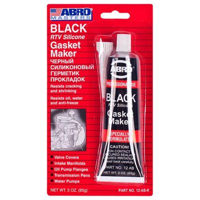 Герметик прокладки ABRO (AB 12) (85гр) BLACK Китай (12-AB CH) 12-AB CH фото