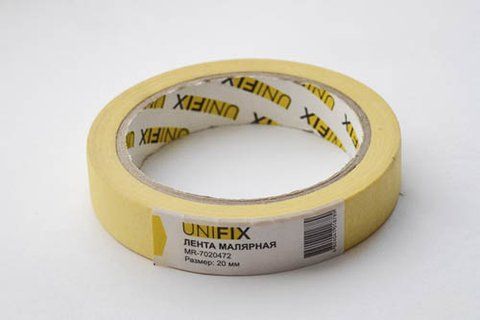 Стрічка клейка малярна 20мм*40м MR-7020472 UNIFIX MR-7020472 фото товару