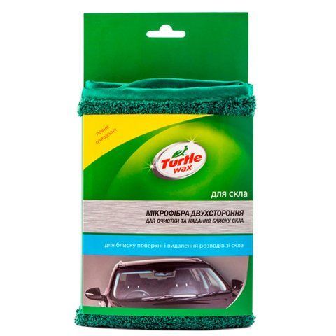 Серветка для скла TURTLE WAX мікрофібра двостороння 420 мм х 380 мм (X5344) X5344 фото товару