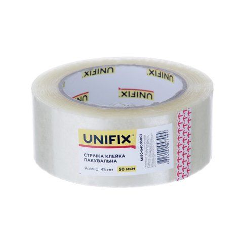 Стрічка клейка пакувальна SK50-54003001 300 45мм 50мкм UNIFIX SK50-54003001 фото товару