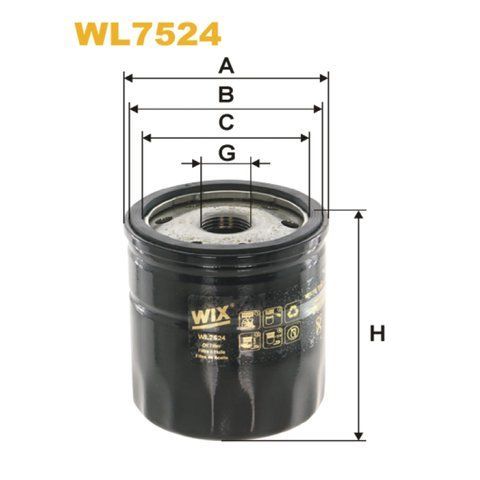 Фільтр оливи Wix Filters (WL7524) WL7524 фото товара